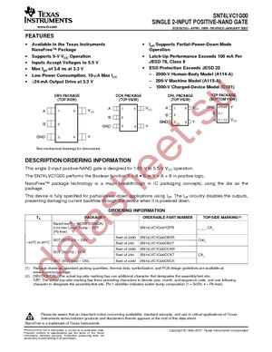 SN74LVC1G00YEAR datasheet  